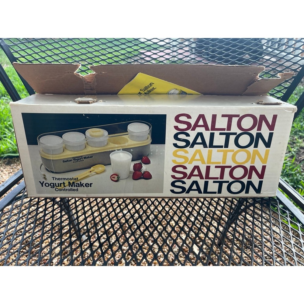 Salton Thermostat Yogurt Maker Controlled NIB model GM-5‎ Cooker
